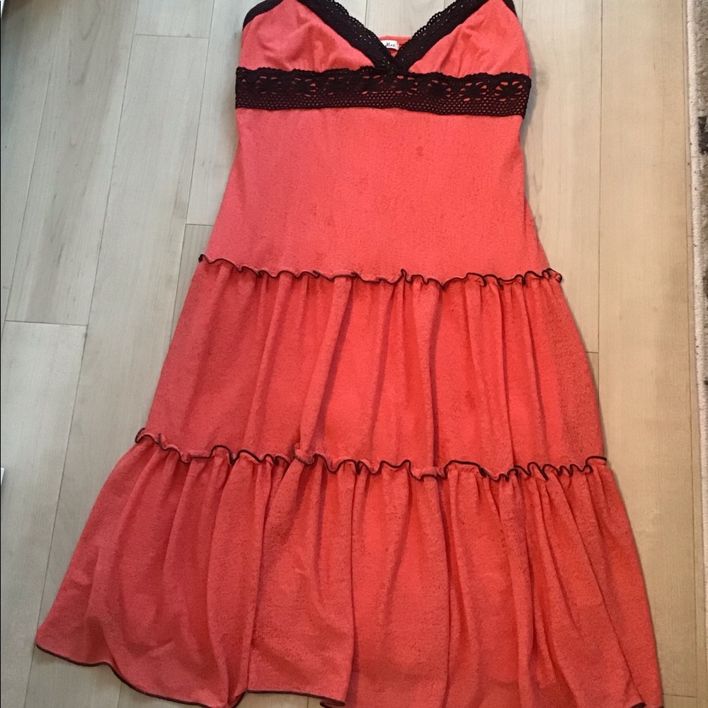 Nikki Mae summer dress, coral size M